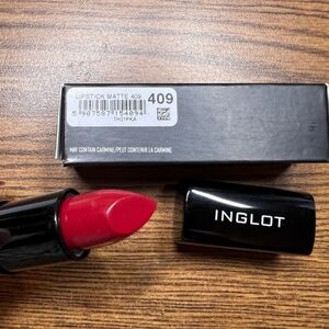 NWT Inglot Matte Red Lipstick #409